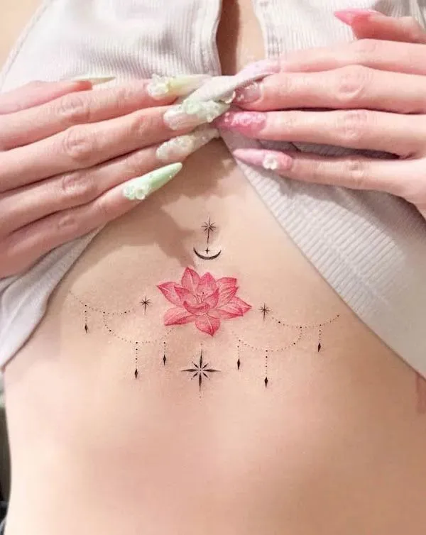 15+ Mẫu Hình Xăm Ngực Nữ Tinh Tế